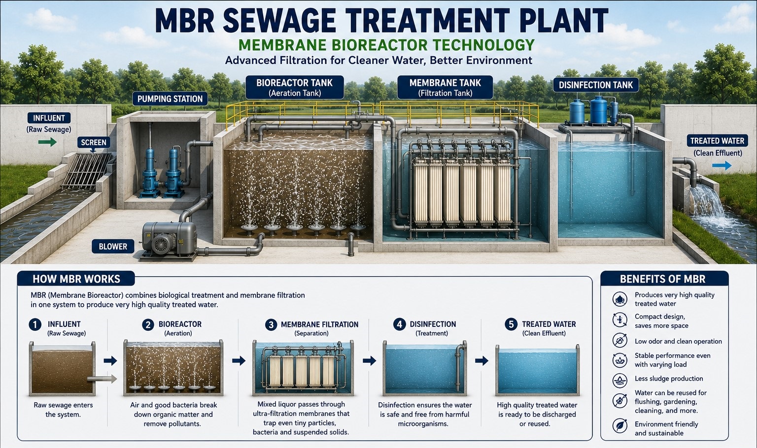 MBR Membrane Bioreactor Treatment Plant